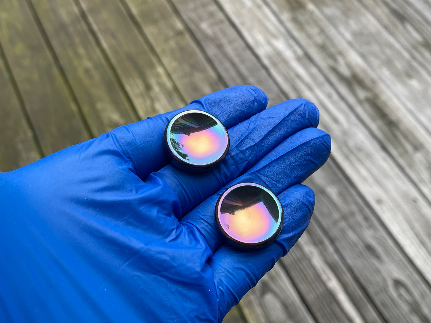 Zirconium Slim Pillar Buttons